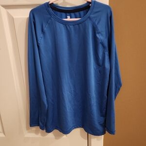 All in Motion Kids Long Sleeve Tee in Deep Blue